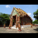 Ein ungewöhnliches Gebäude im Wat Sala Lamduan